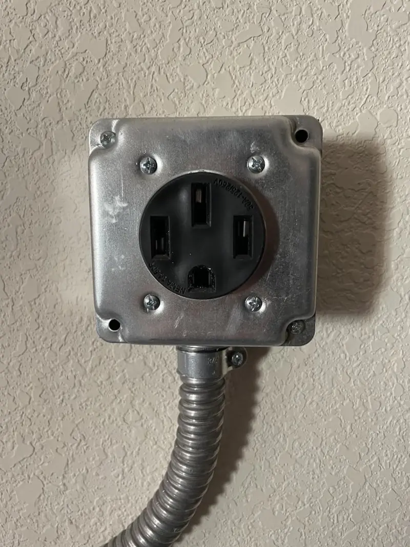 NEMA 14-50 outlet installed for Smart Home Electrical in Twin Falls